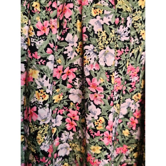 Zara Basic Midi Floral 3/4 Sleeve Wrap Dress Large - Picture 13 of 14